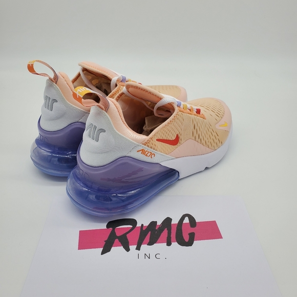 Nike Air Max 270 Washed Coral Football Grey Track - Picture 4 of 10